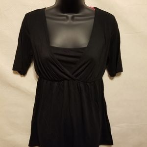 NWT Black SS Isabel Maternity Nursing Shirt